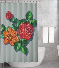 Bonamaison Shower Curtain, Size: 155x220 cm-358