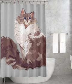 Bonamaison Shower Curtain, Size: 155x220 cm-367