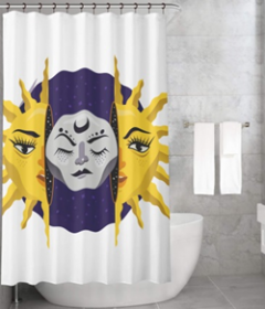 Bonamaison Shower Curtain, Size: 155x220 cm-372