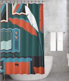 Bonamaison Shower Curtain, Size: 155x220 cm-387