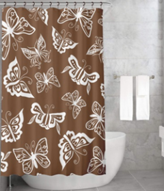 Bonamaison Shower Curtain, Size: 155x220 cm-405