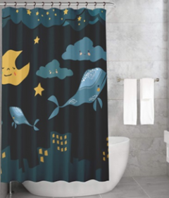 Bonamaison Shower Curtain, Size: 155x220 cm-414