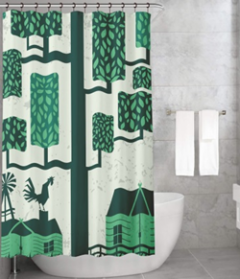 Bonamaison Shower Curtain, Size: 155x220 cm-415