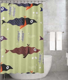 Bonamaison Shower Curtain, Size: 155x220 cm-416