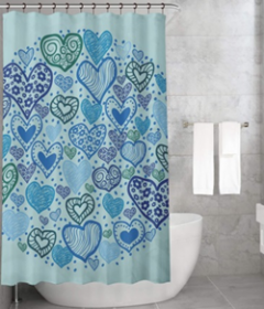 Bonamaison Shower Curtain, Size: 155x220 cm-430