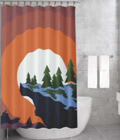 Bonamaison Shower Curtain, Size: 155x220 cm-433