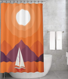 Bonamaison Shower Curtain, Size: 155x220 cm-434