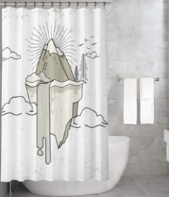 Bonamaison Shower Curtain, Size: 155x220 cm-438