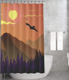 Bonamaison Shower Curtain, Size: 155x220 cm-442