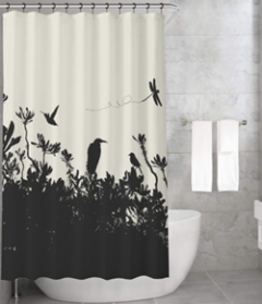 Bonamaison Shower Curtain, Size: 155x220 cm-477