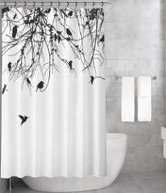 Bonamaison Shower Curtain, Size: 155x220 cm-483