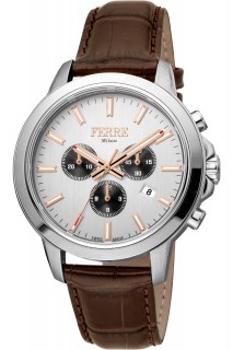 Ferrè Milano watch - GNT CHR LTH SILV FM1G153L0011