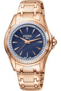 Ferrè Milano Lady watch - LAD 3H SS BLU FM1L119M0071