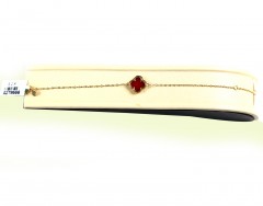 Gold Bracelet in 18K. Inspired by Vancleef Design.