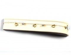 Swarovski Crystal 18K Gold Bracelet