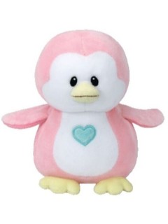Baby Ty Penguin Penny Pink Med 10In