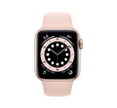 Apple Watch Series 6 44Mm Gold Aluminium Case With Pink Sport Band