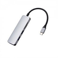 Wiwu Usb Type-C 4 In 1 Hub T2 Silver