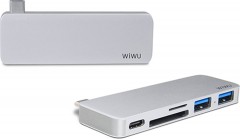 ابولو من Wiwu Usb-C Hub 5 In 1 A531H  باللون الرمادي