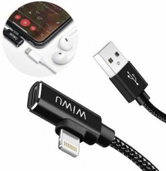 Wiwu Lightning Audio Cable Black St01