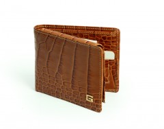 محفظة جلدية من جودي باللون البني -R7362
