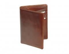 محفظة جلدية من جودي باللون البني -R6358
