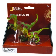 Natgeo  Raptor Dinosaur Figurines, 2 Pieces