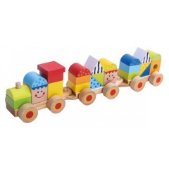 TOOKY TOY STACKING MULTI TRAIN 26 PCS
