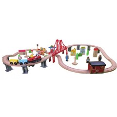 Tooky Toys Mega 70Pcs Train Set