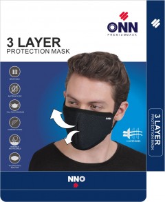 Lux Onn 3 layer Reusable face protection mask -  pack of 1