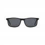 Dion Villard Men sunglasses, black color frame, acetate material, Wayfarer Shape DVSG1901B