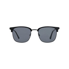 Dion Villard Men sunglasses, black color, acetate & metal material, Brow-line shape DVSG19029B