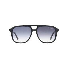 Dion Villard Men sunglasses, black color, acetate material, aviator square shape DVSG19033B