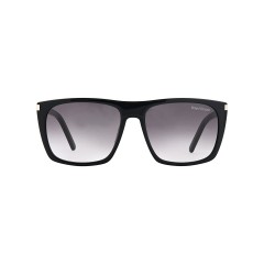 Dion Villard Men sunglasses, black color, acetate material, Retro square shape DVSG19036B