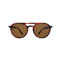 Dion Villard Men sunglasses, brown color, acetate material, Round shape DVSG19042D