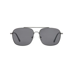 Dion Villard Men sunglasses, Gray color frame, stainless steel material, aviator square shape DVSG19051G