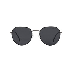 Dion Villard Men sunglasses, Gray color frame, stainless steel material, Round shape DVSG19055G