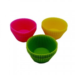 Rsc 12Pcs 6Cm Silicon Cup Cake Mould P17-132