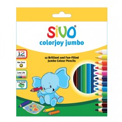 Sivo 12Pcs Colorjoy Jumbo Pencils