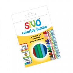 Sivo 14Pcs Colorjoy Jumbo Round Wax Crayons 90Mm