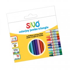 Sivo 24Pcs Colorjoy Jumbo Triangale Oil Pastels