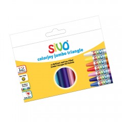 Sivo 12Pcs Colorjoy Jumbo Triangale Oil Pastels