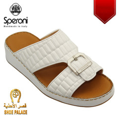 Men Slipper Speroni 3445 Y White Padded Calf