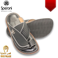 Men Slipper Speroni 4060 Black Weaving Calf