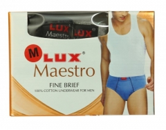 Maestro Mens Fine Brief Pack Of 3 : Size M