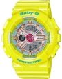 Casio BABY-G Analog-Digital, Yellow Sports Watch.