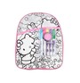 DIY hello kitty painted watercolor backpack + painted puzzle