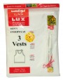 Lux Premium Mens Vest Rib Pack Of 3 : Size M