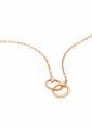 Police Rose Gold Plated Stainless Steel Rubic Necklace